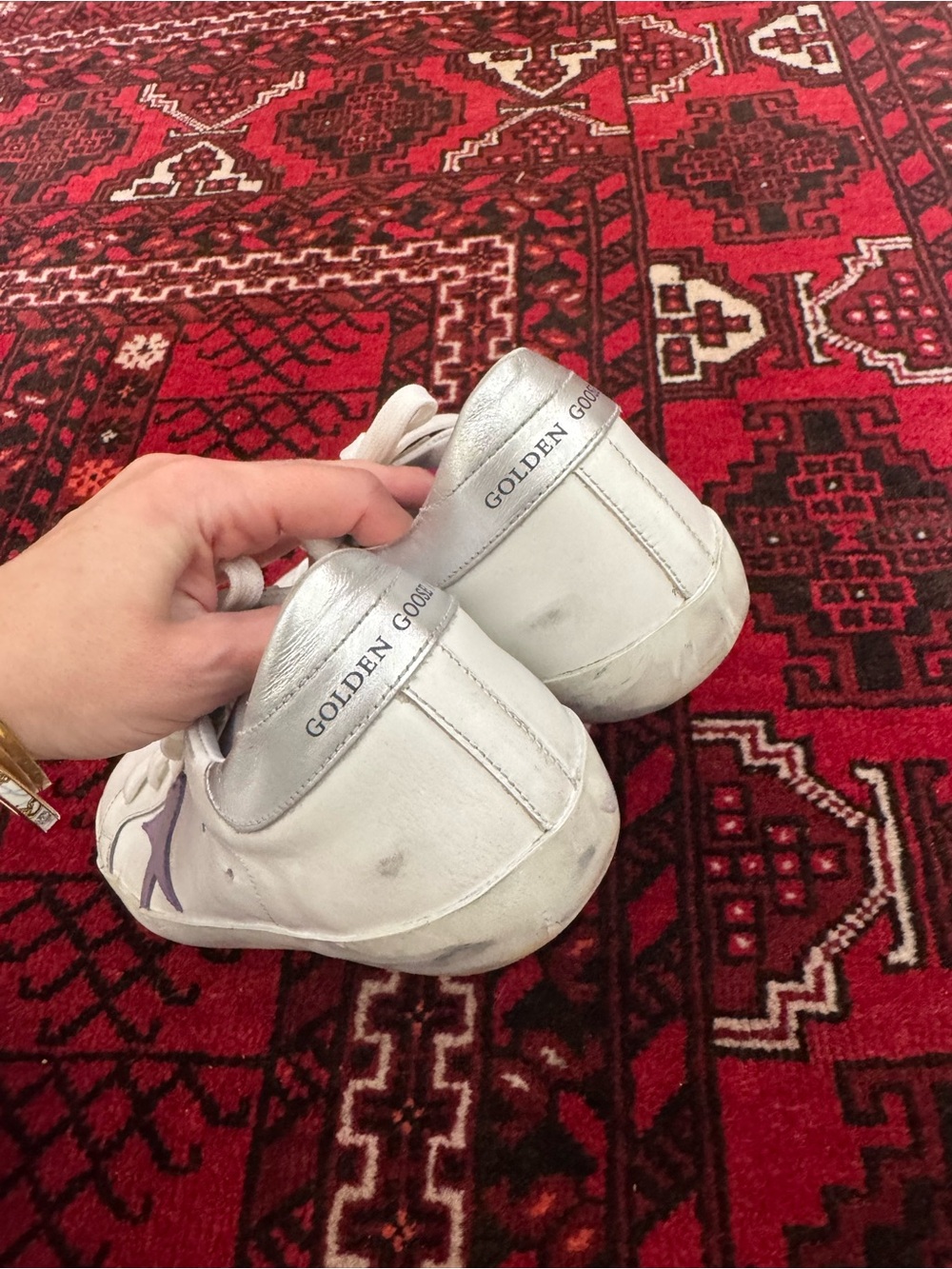 GOLDEN GOOSE SUPER-STAR LOW TOP WOMEN'S SNEAKER 39 - Picture 4 of 6